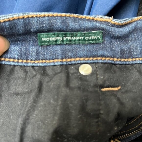 Lauren Ralph Lauren Modern Straight Curvy denim jeans Sz 12 - Picture 8 of 14